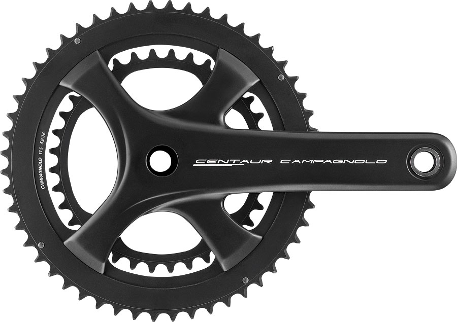 Campagnolo Centaur Crankset - 172.5mm 11-Speed 50/34t 112/146 Asymmetric BCD Campagnolo Ultra-Torque Spindle Interface Black