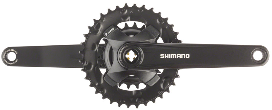 Shimano FC-MT101-B2 Crankset - 170mm 9-Speed 36/22t Square Taper JIS ...