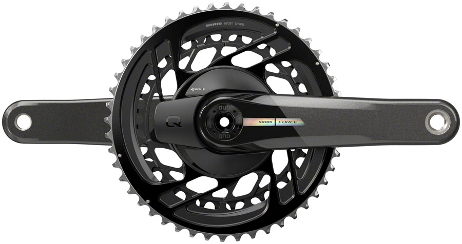 SRAM Force AXS Power Meter Crankset - 165mm, 2x 12-Speed, 46/33t, Direct Mount, DUB Spindle Interface, Iridescent Gray, D2






