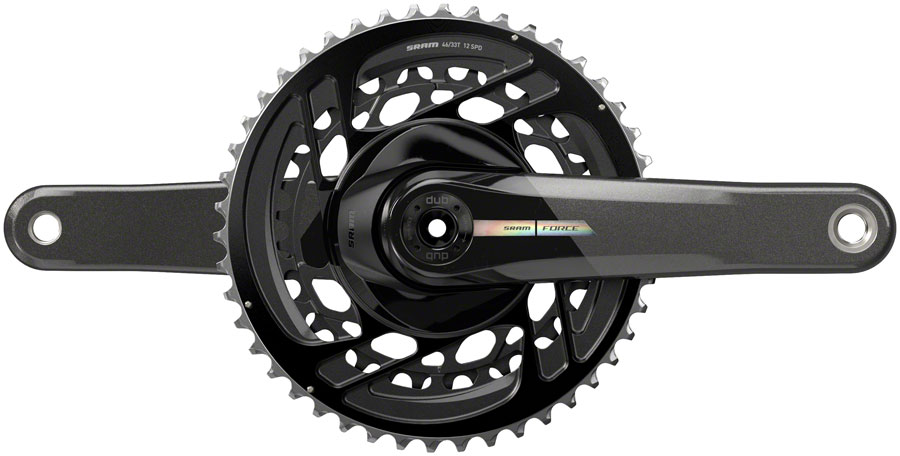 SRAM Force Crankset - 167.5mm, 2x 12-Speed, 46/33t, Direct Mount, DUB Spindle Interface, Iridescent Gray, D2 