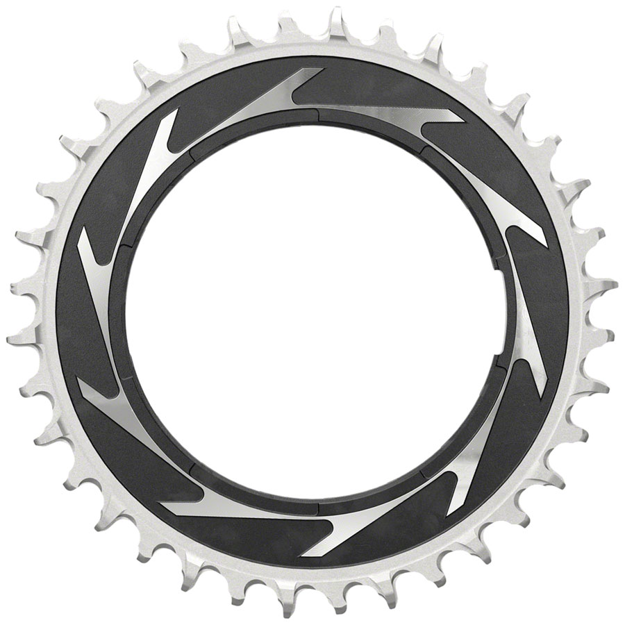 SRAM XX SL Eagle T-Type Thread Mount Chainring - 36t, 12-Speed, Thread Mount (For XX SL PM Spider), 0mm Offset, Aluminum, Black/Silver