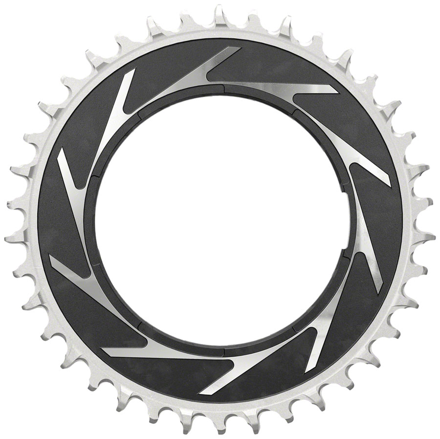 SRAM XX SL Eagle T-Type Thread Mount Chainring - 38t, 12-Speed, Thread Mount (For XX SL PM Spider), 0mm Offset, Aluminum, Black/Silver
