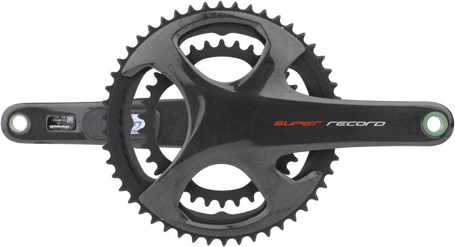 Campagnolo Super Record Crankset with Stages Power Meter - 175mm, 12-Speed, 50/34t, 112/146 Asymmetric BCD, Ul-Tq Interface, Carbon 