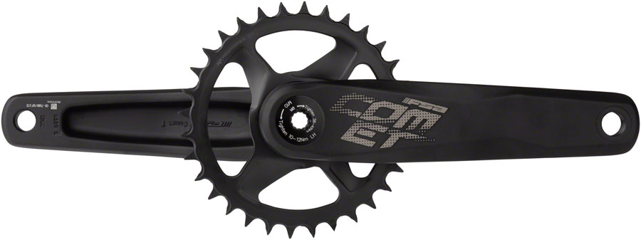 Full Speed Ahead Comet HD Modular 1x Crankset - 170mm, Shimano 12-Speed, 32t, Direct Mount, MegaExo Spindle, Black, 177mm Q-Factor