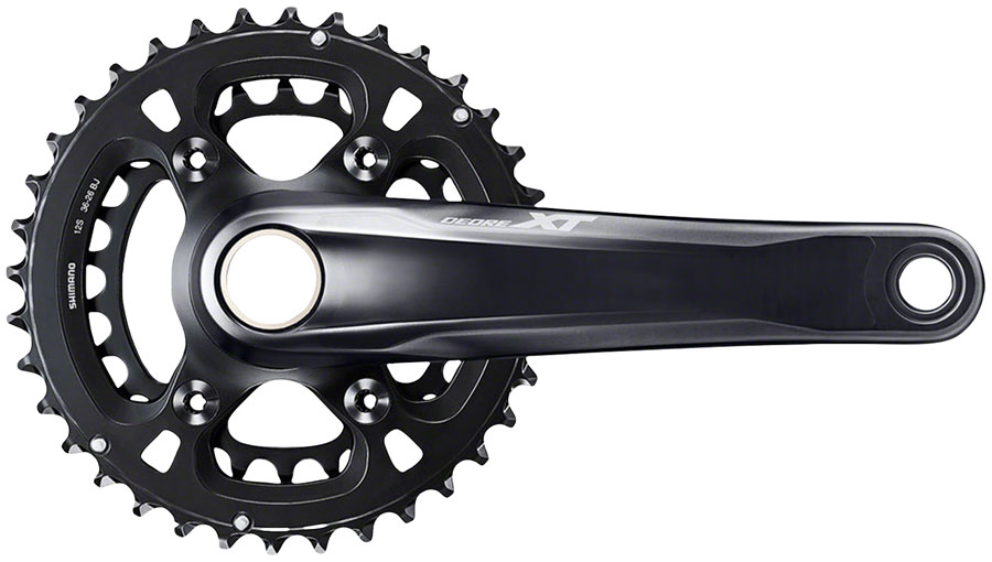 Shimano Deore XT FC-M8100-2 Crankset - 175mm, 12-Speed, 36/26t, Direct Mount, Hollowtech II Spindle Interface, Black 