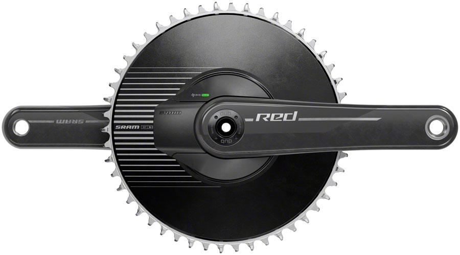 SRAM RED 1 AXS Power Meter Crankset - 165mm, 12-Speed, 50t Aero Chainring, 8-Bolt Direct Mount, DUB Spindle Interface, Natural Carbon, E1