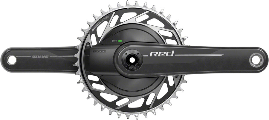 SRAM RED 1x XPLR AXS Power Meter Wide Crankset - 175mm, 13-Speed, 40t Threaded Mount, 8-Bolt PM Spider, DUB Spindle, Natural Carbon, E1