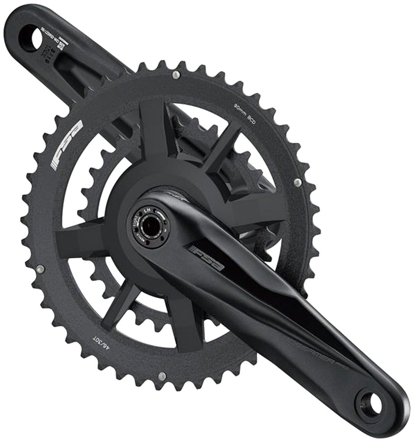 Full Speed Ahead Gossamer Pro AGX+ 2x Crankset - 165mm, 11-Speed, 46/30t, DM/90 BCD, 24mm MegaExo Spindle, N11, Black