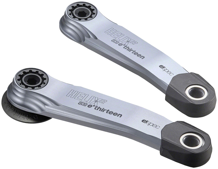 e*thirteen Helix Race Alloy e*spec Crank Arm Set - BOSCH Gen4-Brose S Mag-TQ HPR50, 26.5mm Offset, 160mm, with Self Extractor, Silver