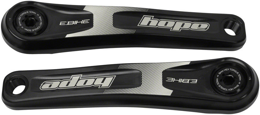 Hope Ebike Crank Arm Set - 155mm, ISIS, Specialized Offset, Black