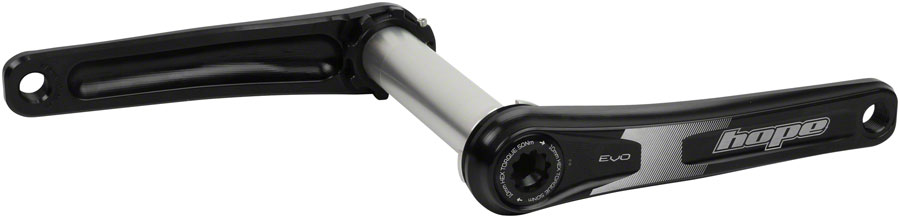 Hope Evo Fat Bike Crankset - 165mm, Direct Mount, 30mm Spindle, For 170/177mm Rear Spacing, Black 