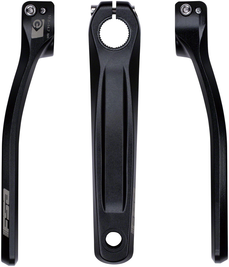 Full Speed Ahead CK-751 Shimano STEPS E8000/E7000/E6100 Ebike Crank Arm Set - 165mm, S spline with Bolts, Black