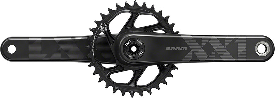 SRAM XX1 Eagle Carbon Fat Bike Crankset - 175mm, 12-Speed, 30t, Direct Mount, DUB Spindle Interface, For 190mm Rear Spacing, Black






