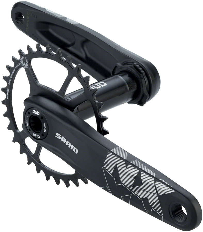 SRAM NX Eagle Fat Bike Crankset - 175mm, 12-Speed, 30t, Direct Mount, DUB Spindle Interface, Black