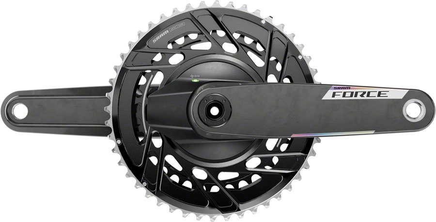 SRAM Force AXS Power Meter Crankset - 165mm, 12-Speed, 48/35t Thread Mount, 8-Bolt PM Spider, DUB Spindle, Carbon, E1