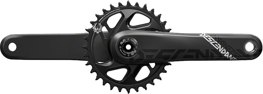 TruVativ Descendant Carbon Eagle Boost Crankset - 170mm, 12-Speed, 32t, Direct Mount, DUB Spindle Interface, Black