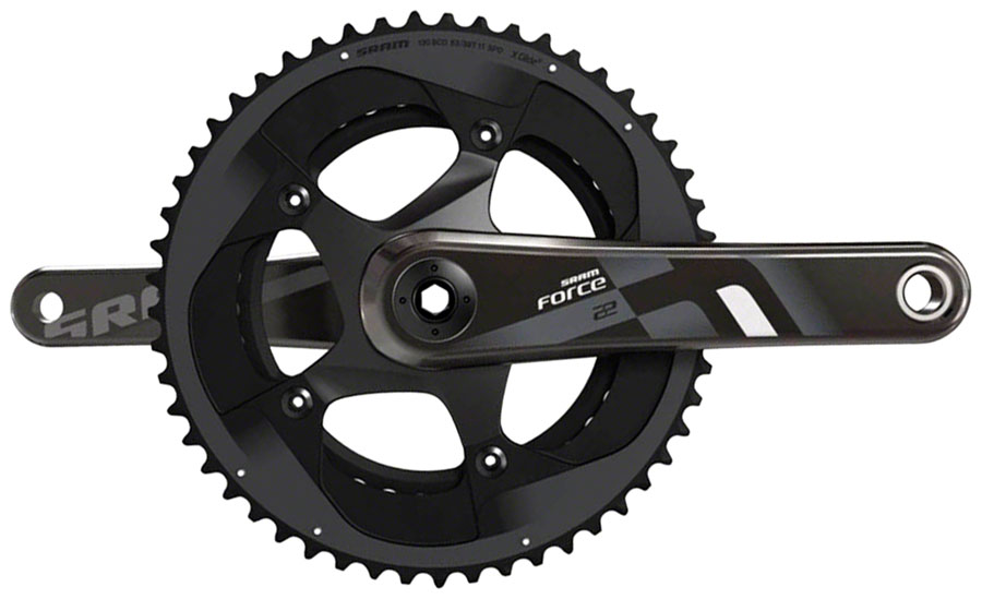 SRAM Force 22 Crankset - 170mm, 11-Speed, 53/39t, 130 BCD, GXP Spindle Interface, Black