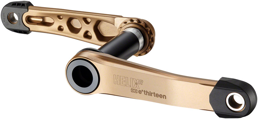 e*thirteen Helix R Crankset - 175mm, 73mm, 30mm Spindle with e*thirteen P3 Connect Interface, Bronze 