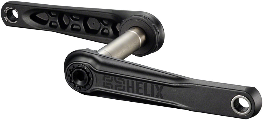 e*thirteen Helix Core Crankset - 170mm, 73mm, 24mm Spindle with e*thirteen P3 Connect Interface, Black