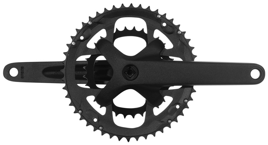 Samox G3s Crankset - 175mm, 9-10 Speed, 48/32t, 104/64bcd, JIS Square Taper, Black