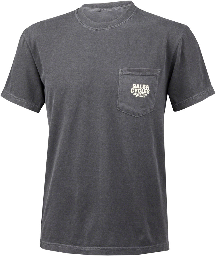 Salsa Logo Short Sleeve Pocket T-Shirt - Unisex, Grey, 2X-Large
