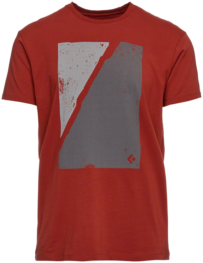 Black Diamond Block Print Mountain Tee - Red Rock, Men's, Small 