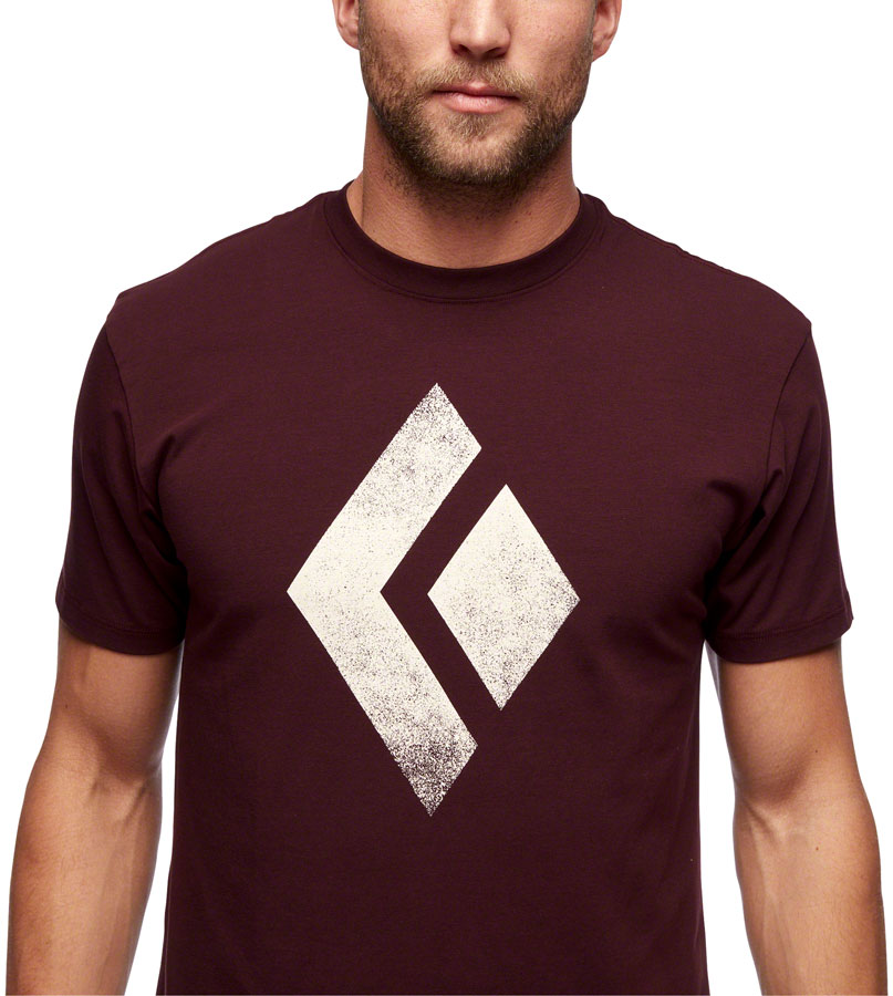 Black Diamond Chalked Up Tee - Port, Men's, Small 