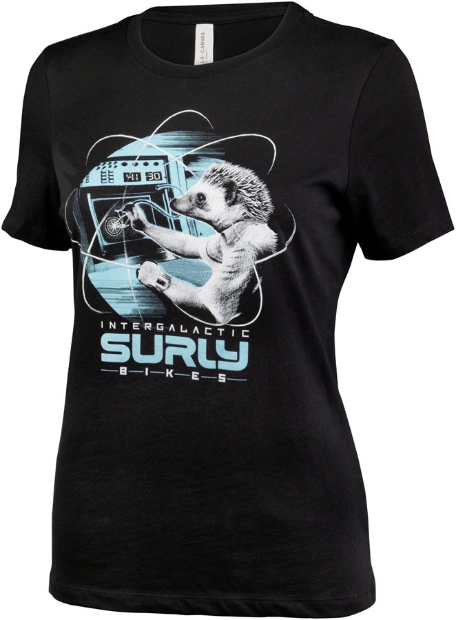 Surly Garden Pig Women's T-Shirt - Black/Gray/Teal, Large 