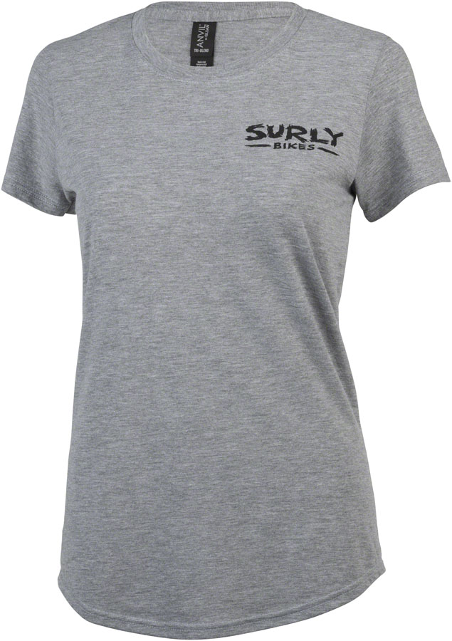 Surly The Ultimate Frisbee Women's T-Shirt - Gray, Medium 