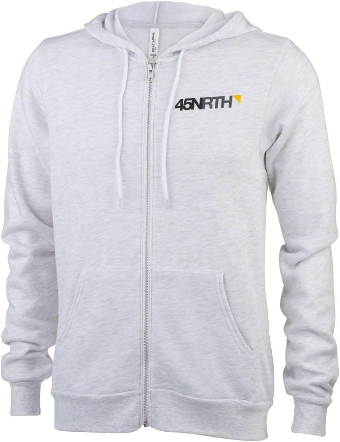 45NRTH Winter Wonder Zip Up Hoodie - Unisex, Ash, X-Large 