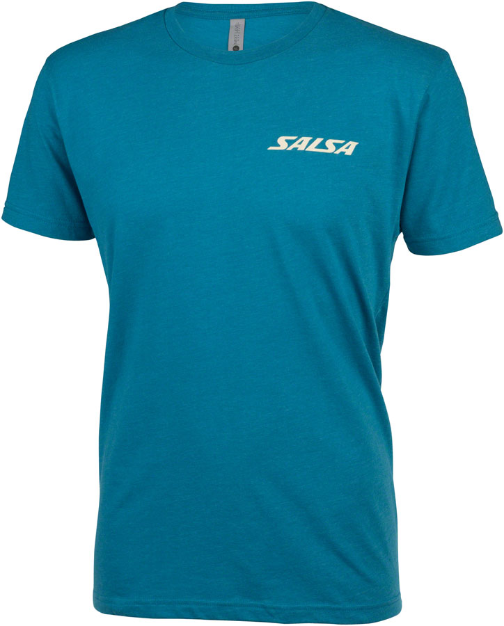 Salsa Men's Campout T-Shirt - Small, Teal 