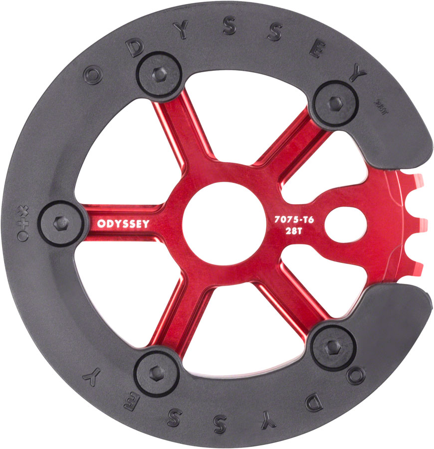 Odyssey Utility Pro Guard Sprocket - 28t, Anodized Red