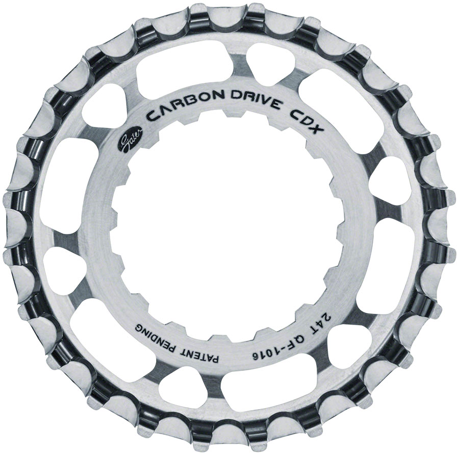 Pignon Avant Gates Carbon Drive CDX 26 Dents - Montage Direct Bosch Gen 2 - Argent