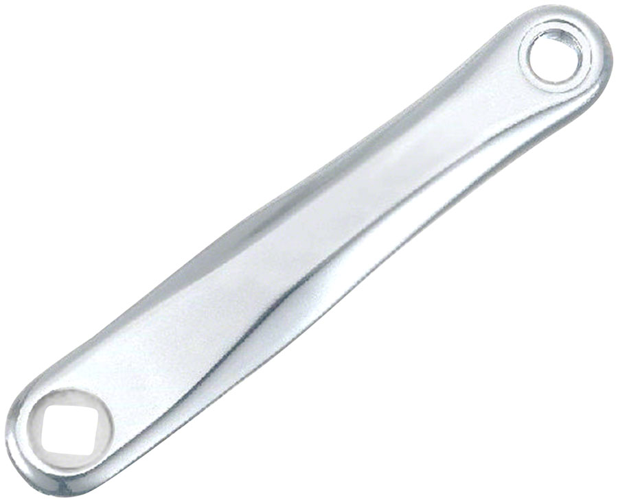 Samox SAC08 Left Crank Arm - 175mm, JIS Diamond Taper Spindle Interface, Forged Aluminum, Spindle Bolt Sold Separate, Silver







