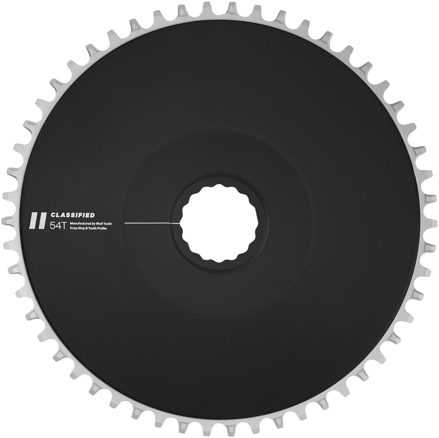 Classified Aero Chainring - 54t, DropStop B fits SRAM Flattop T-Type 12/13-Speed Chains, Compatible with all 11-Speed Chains, Black