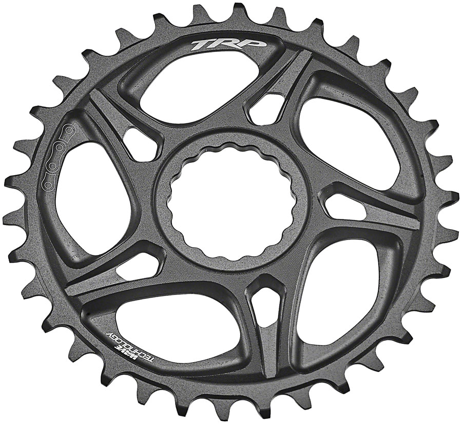 TRP CR-M8070 Boost Direct Mount Chainring - 34t, 7-Speed DH, CINCH Mount, 6mm Offset, 7075-T6 Aluminum, Sandblasted Black 