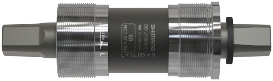 Shimano BB-UN300-K Bottom Bracket - English, 68 x 117.5mm Spindle, Square Taper JIS, For Chain Case
