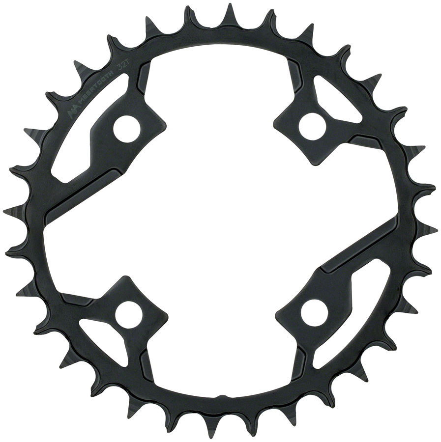Full Speed Ahead Gamma Pro Mega Tooth 32t, 82 BCD, For 1 x11-Speed and SRAM 12-Speed, Black