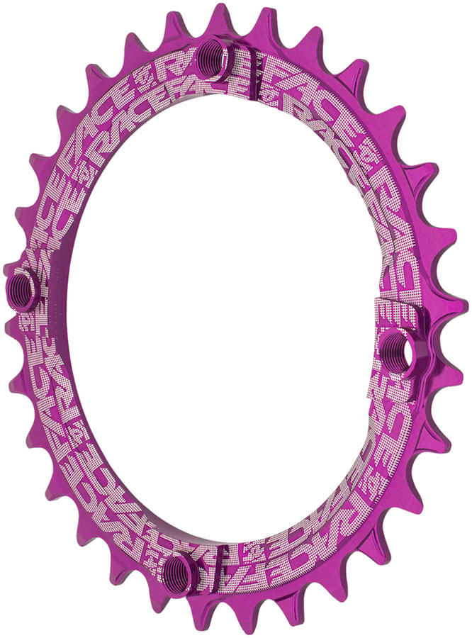 RaceFace 1x Narrow Wide Chainring - 30t, 104 BCD, 10-12 Speed, 7075 Aluminum, Purple