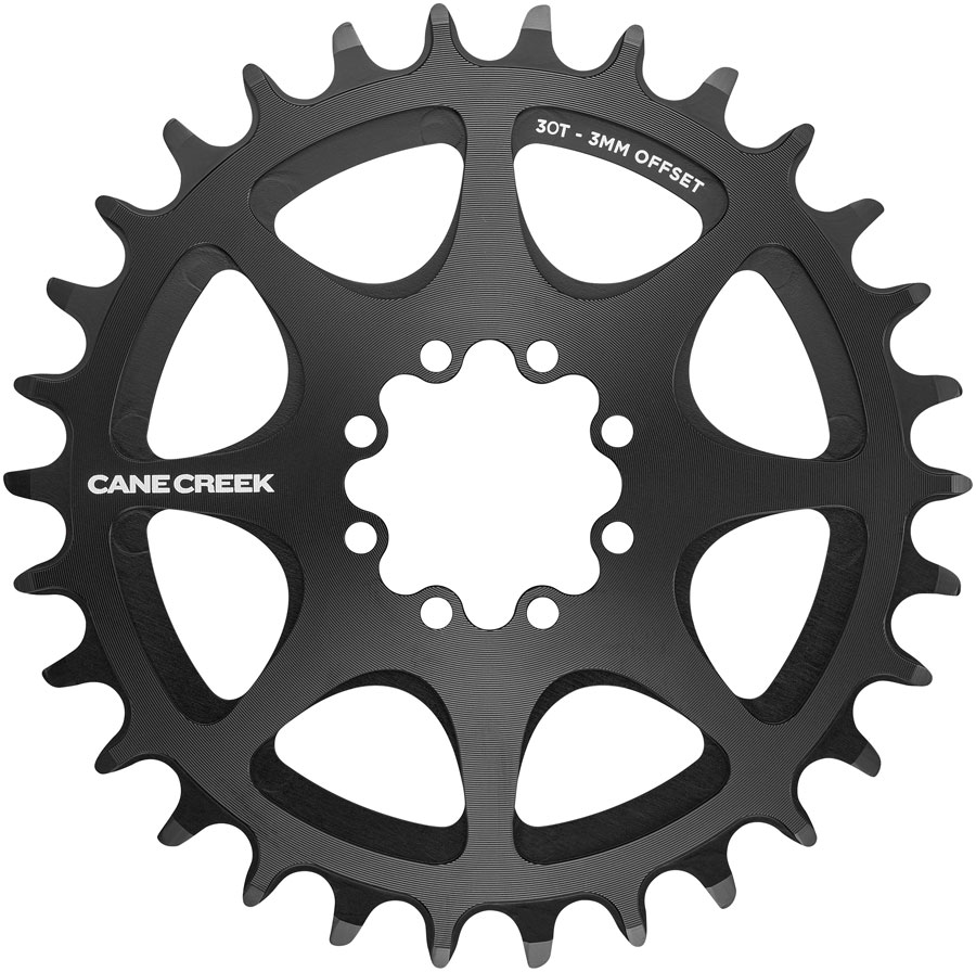 Cane Creek Direct Mount Chainring - 30t, 8-Bolt Direct Mount, 3mm Offset, Black