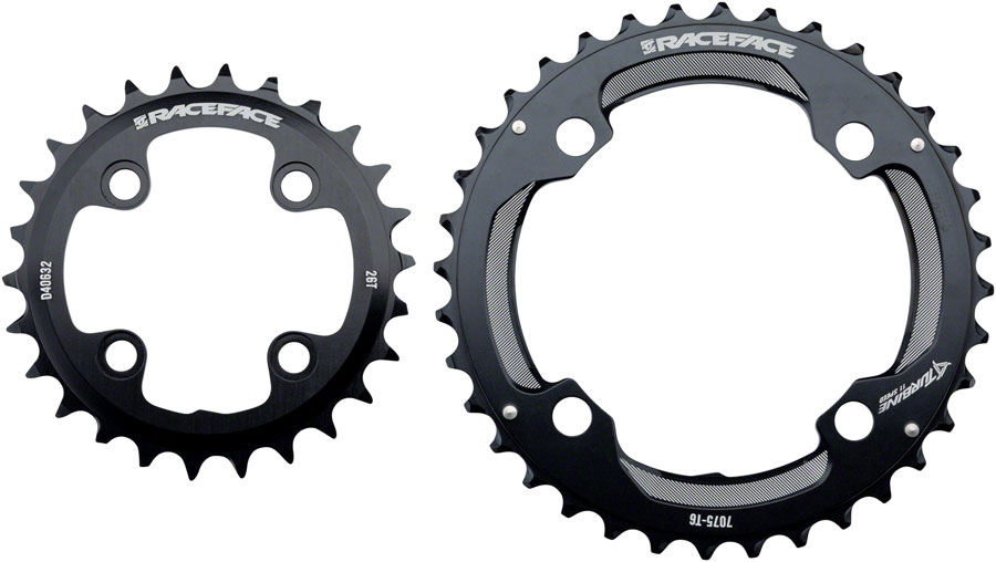104mm BCD 36t Black RaceFace Turbine 11-Speed Chainring