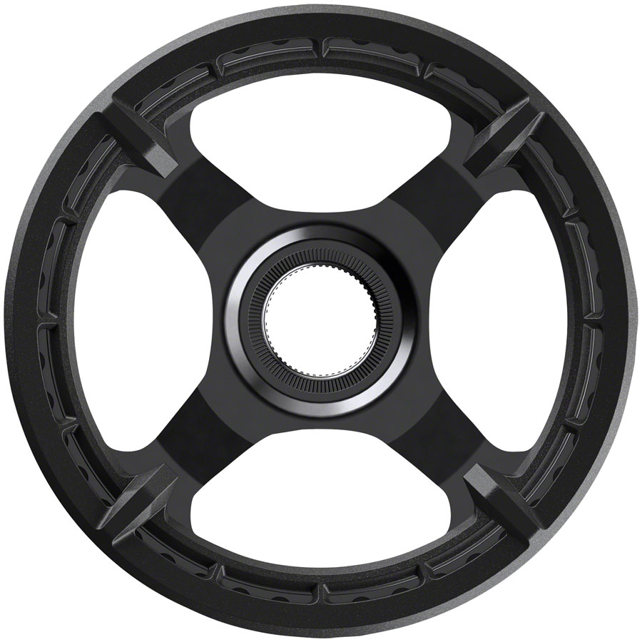 Shimano STEPS CR-ET600 Chainring - 38T Without Chainguard, 50mm Chainline, Black 
