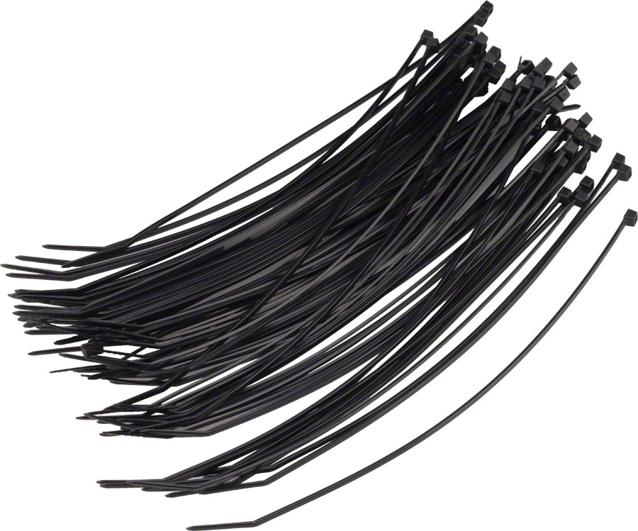 Wheels Manufacturing Zip Ties - Black, 200 x 2.5mm, 100ct






