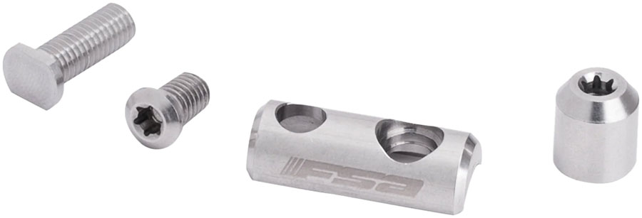 FSA Front Derailleur Adapter, For Super Compact Cranks, Compatible with 48/32 and 46/30 Chainrings  Black