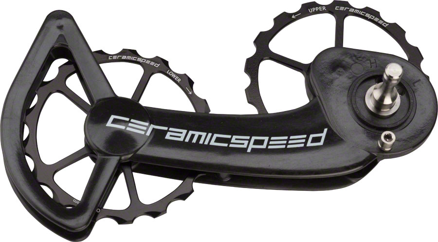 CeramicSpeed OSPW Pulley Wheel System for SRAM eTap - Alloy Pulley, Carbon Cage, Black






