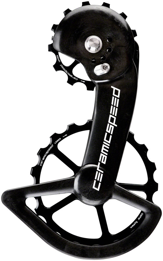 CeramicSpeed OSPW X Pulley Wheel System for Shimano GRX/RX 2x11 - Coated Races, Alloy Pulley, Carbon Cage, Black 
