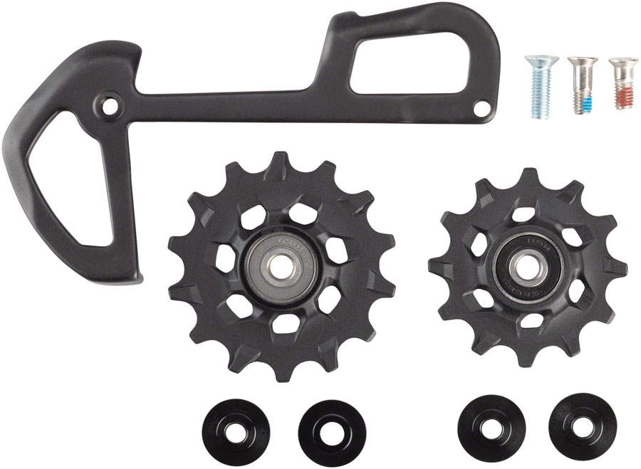 SRAM EX1 Rear Derailleur Pulley and Inner Cage Assembly - 8-Speed, Black 