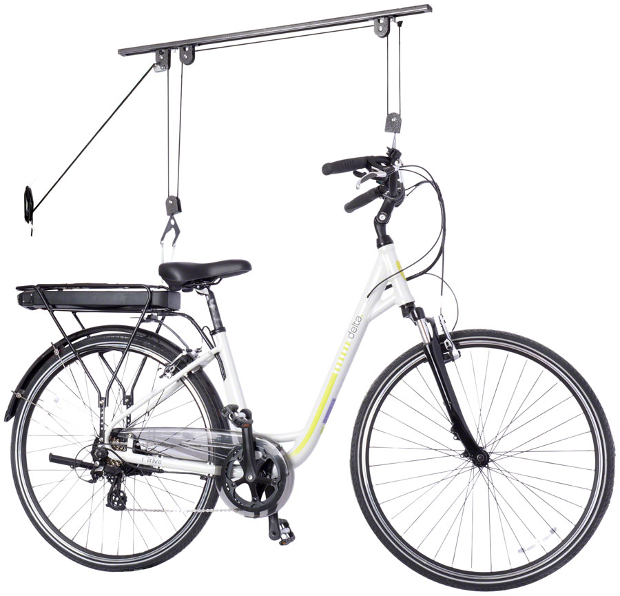 Delta Ceiling Hoist Pro Bike Storage Rack - 1-Bike, Utility Straps Included






