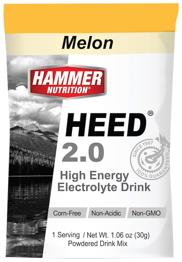 Hammer HEED 2.0 High Energy Drink Mix - Melon, 12 Single Serving Packets