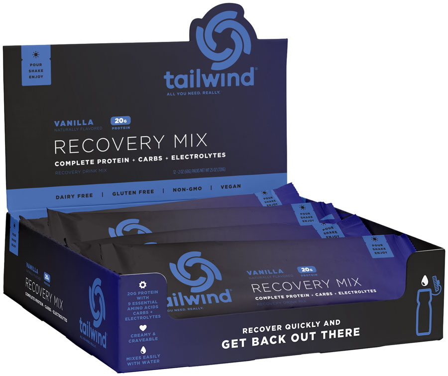 Tailwind Recovery Mix Vanilla  - Box of 12 Single Servings